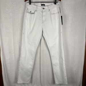 True Religion Jeans Geno Relaxed Slim Mens 32x32 White Flap Pockets NWT